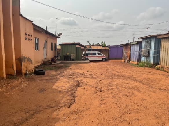 Uncompleted storey building on a one plot of land