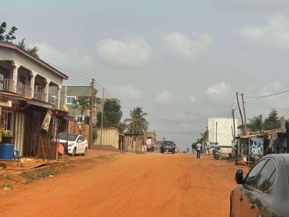 Uncompleted storey building on a one plot of land